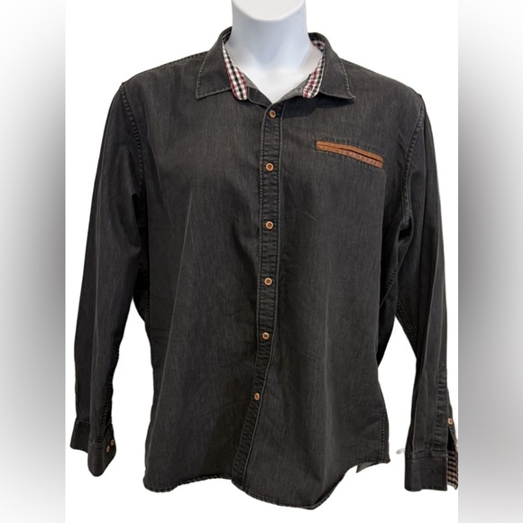 Coofandy Men's Gray Long Sleeve Shirt in XL - Picture 7 of 11